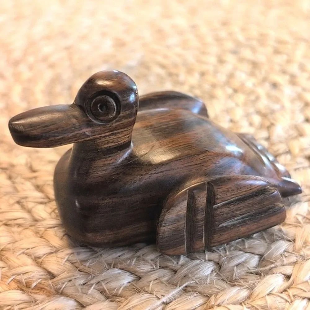 Vintage Handcarved Wooden Duck Artist Signed